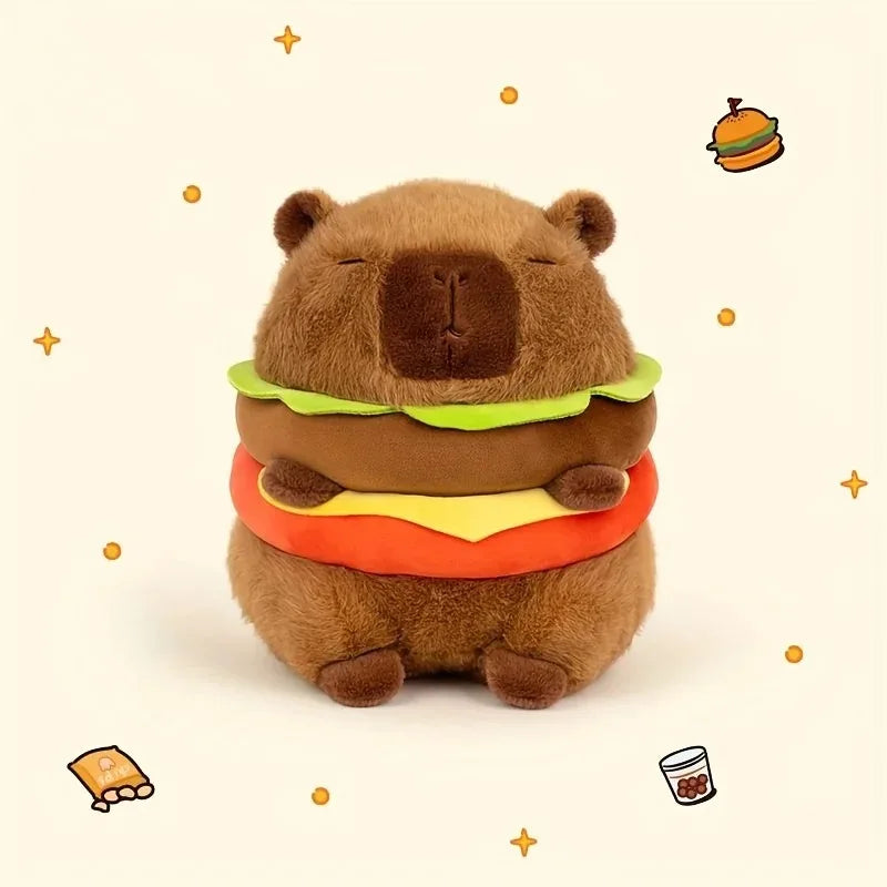 23Cm Capybara Plush Simulation Capibara Anime Fluffty Toy Cute Doll Stuffed Animals Soft Doll Plush Christmas Thanksgiving Gift