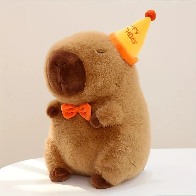 23Cm Capybara Plush Simulation Capibara Anime Fluffty Toy Cute Doll Stuffed Animals Soft Doll Plush Christmas Thanksgiving Gift