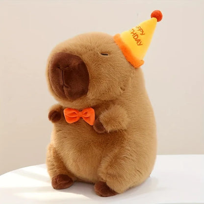 23Cm Capybara Plush Simulation Capibara Anime Fluffty Toy Cute Doll Stuffed Animals Soft Doll Plush Christmas Thanksgiving Gift