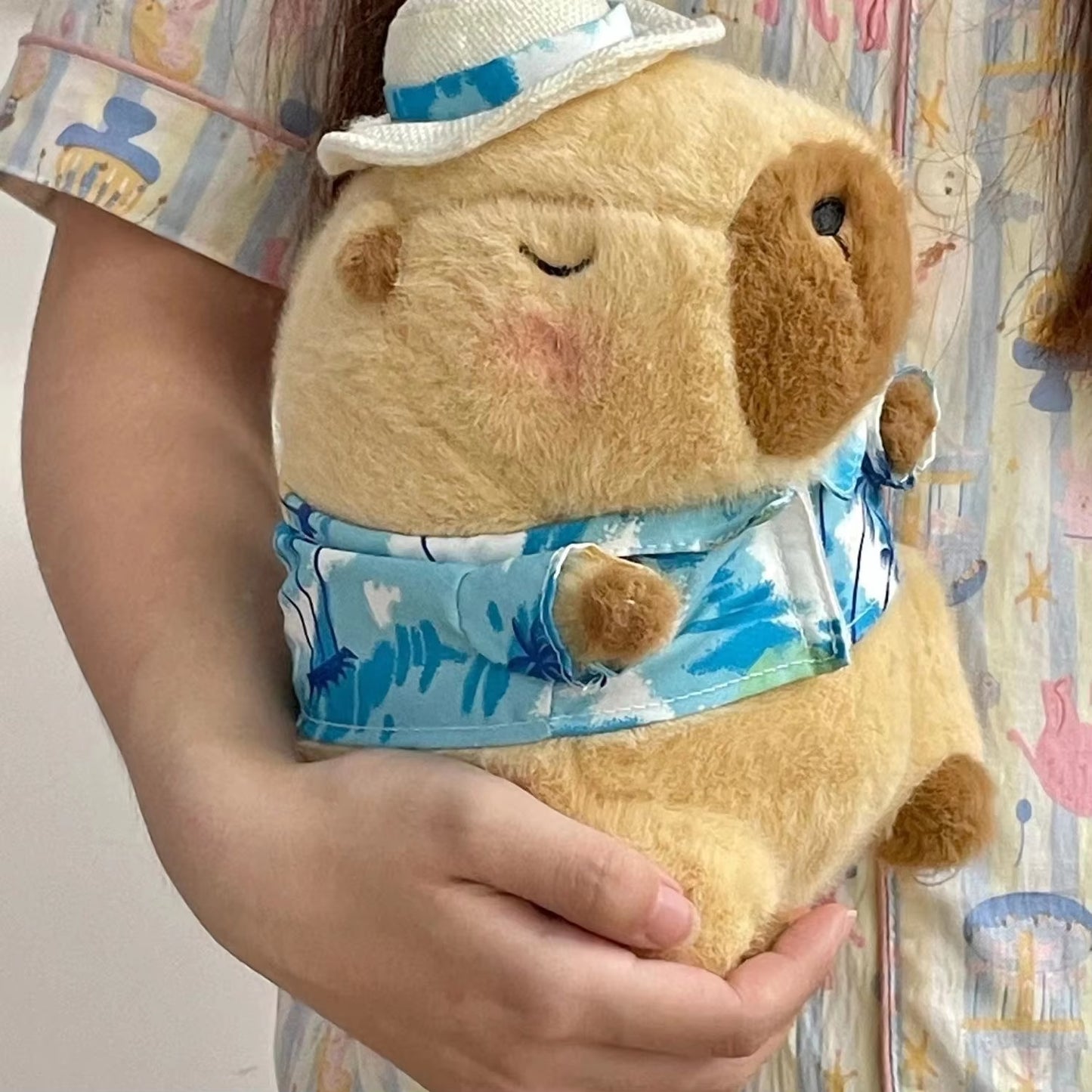 23Cm Capybara Plush Simulation Capibara Anime Fluffty Toy Cute Doll Stuffed Animals Soft Doll Plush Christmas Thanksgiving Gift